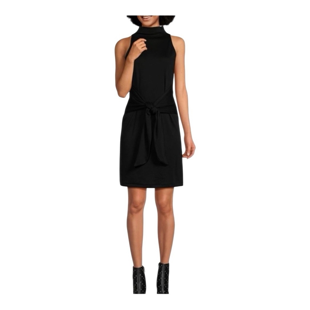 Vince Sleeveless Black Tie-Front Dress‎ NWOT